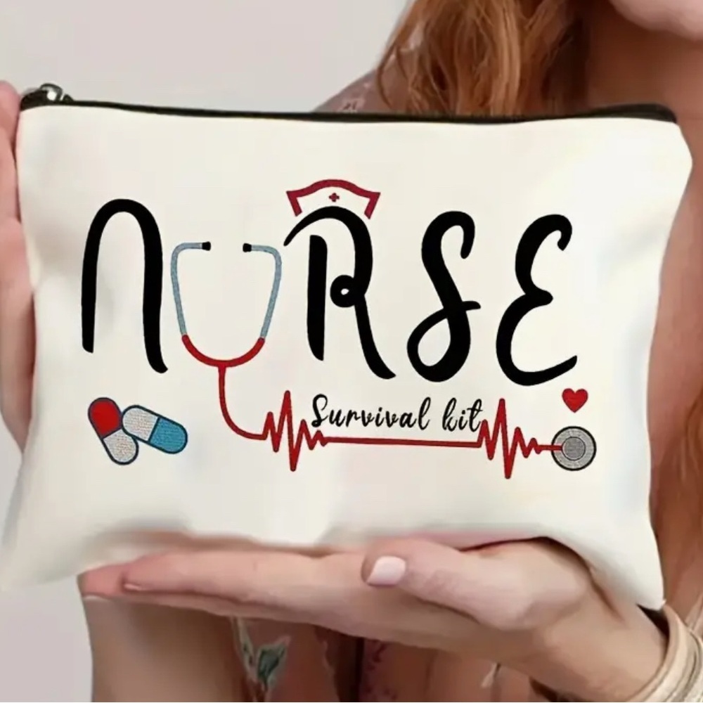 Nurse Survival Kit Wristlet Pouch Makeup Cosmetic‎ Bag